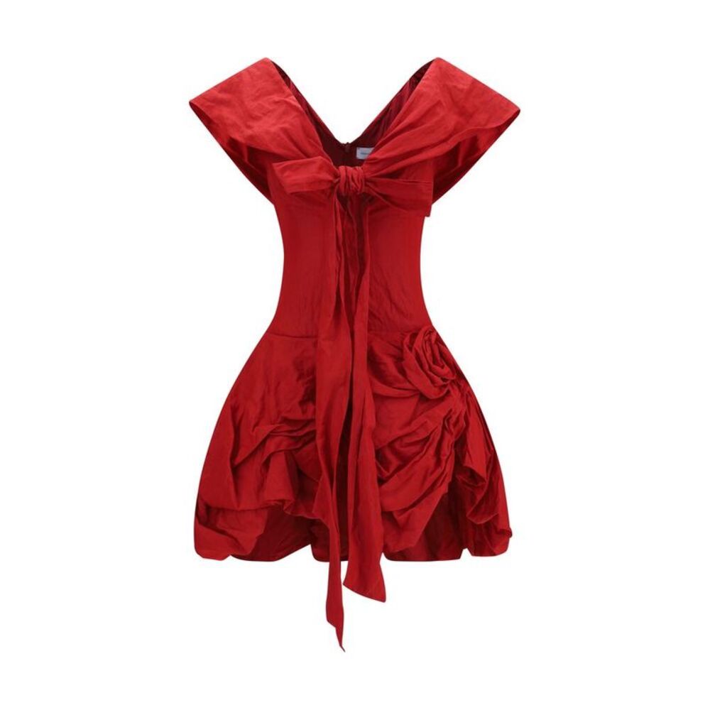 Magda Butrym Red Cotton Cocktail Women's Dress